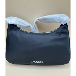 Lacoste Noir Nylon Small Black Purse NWT